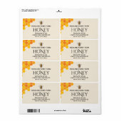 Moderne elegante Honey Labels (Vorne)