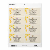 Moderne elegante Honey Labels (Vorne)