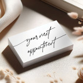 Moderne Elegante Ihr nächstes Termin-Skript Terminkarte