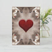 Moderne, elegante Illustration der Königin der Her Dankeskarte (Stehend Vorderseite)