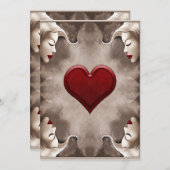 Moderne, elegante Illustration der Königin der Her Dankeskarte (Vorne/Hinten)