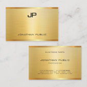Moderne elegante Imitat Gold Berufliche Vorlage Visitenkarte (Vorne/Hinten)