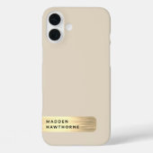 Moderne, elegante Imitate aus Gold, gegossen Case-Mate iPhone Hülle (Rückseite)