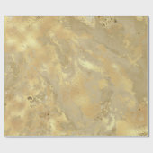 Moderne elegante Imitate Gold Aquarellmarble Muste Geschenkpapier (Flach)