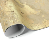 Moderne elegante Imitate Gold Aquarellmarble Muste Geschenkpapier (Rolleneckpunkt)