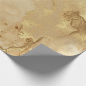 Moderne elegante Imitate Gold Aquarellmarble Muste Geschenkpapier (Ecke)