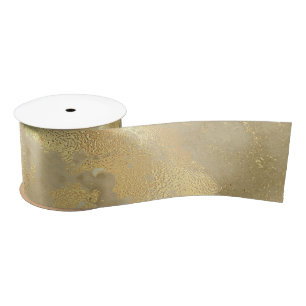 Moderne elegante Imitate Gold Aquarellmarble Muste Satinband