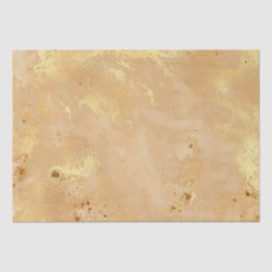 Moderne elegante Imitate Gold Aquarellmarble Muste Seidenpapier