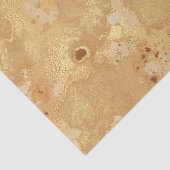 Moderne elegante Imitate Gold Aquarellmarble Muste Seidenpapier (Detail)