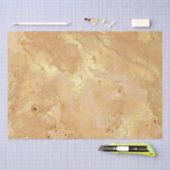 Moderne elegante Imitate Gold Aquarellmarble Muste Seidenpapier (Handwerk)