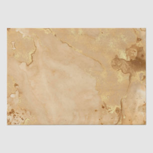 Moderne elegante Imitate Gold Aquarellmarble Muste Seidenpapier