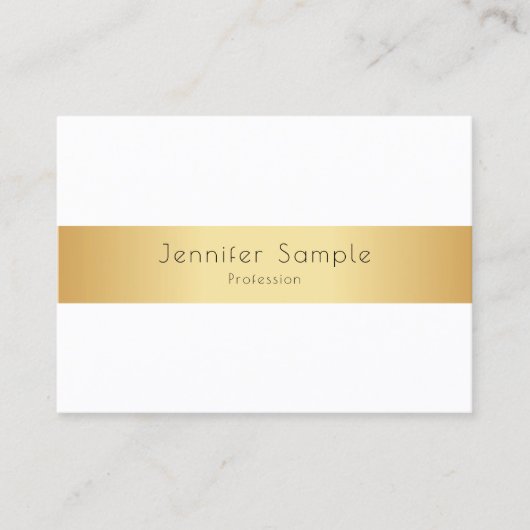 Moderne Elegante Imitate Gold Beruflich Visitenkarte (Vorderseite)