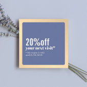Moderne elegante Imitate Gold Blue Coupon