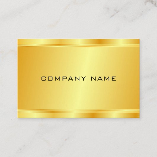 Moderne elegante Imitate Gold Glamour Luxus-Vorlag Visitenkarte (Vorderseite)