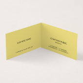 Moderne elegante Imitate Gold-Script-Schwarz gekla Visitenkarten (Innenseite)