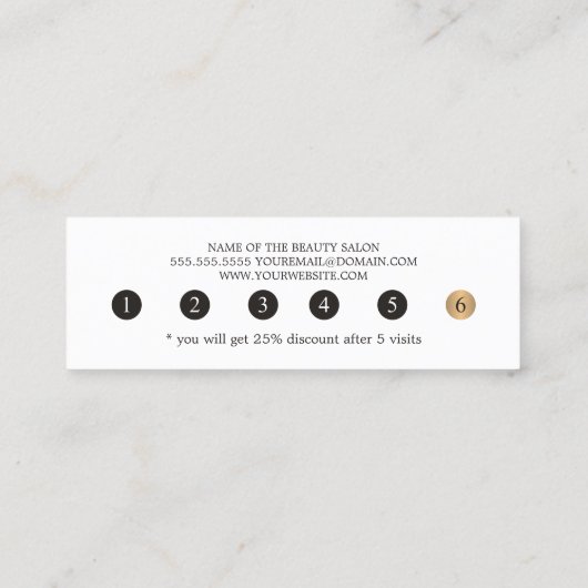 Moderne Elegante Imitate Goldenen Traum Treuekarte (Rückseite)