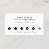 Moderne Elegante Imitate Goldenen Traum Treuekarte (Rückseite)