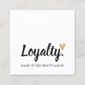 Moderne Elegante Imitate Goldenes Herz Treuekarte (Vorderseite)