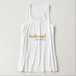 Moderne, elegante Imitate goldfarbener Bräunungste Tank Top<br><div class="desc">Elegantes und klares Imitat goldene Bräunungsdesign. Sie können das Design anpassen,  indem Sie die Hintergrundfarbe ändern,  Namen oder anderen Text hinzufügen.</div>