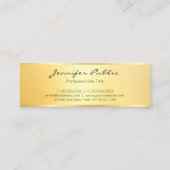 Moderne elegante Imitate Minimalistische Vorlage G Mini Visitenkarte (Rückseite)