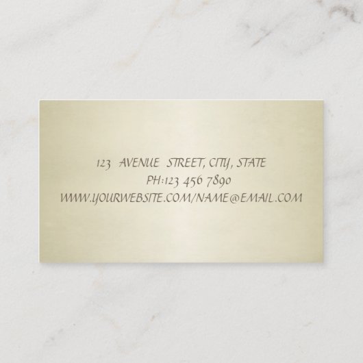 Moderne elegante Imitate mit Beruflichem Glitzer L Visitenkarte (Rückseite)