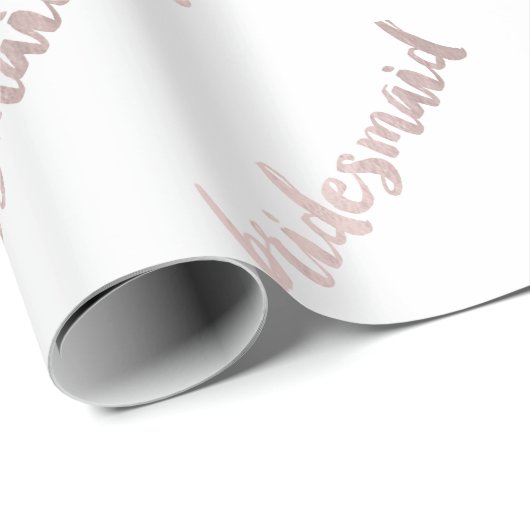 moderne elegante Imitate Rose Gold Bridge Geschenkpapier (Rolleneckpunkt)