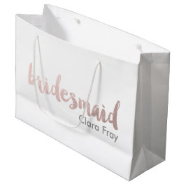 moderne elegante Imitate Rose Goldüberschrift Große Geschenktüte