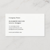 Moderne elegante Imitate Silver Turquoise Monogram Visitenkarte (Rückseite)