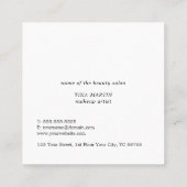 Moderne Elegante Imitats Albergo Colmanicchio Quadratische Visitenkarte (Rückseite)