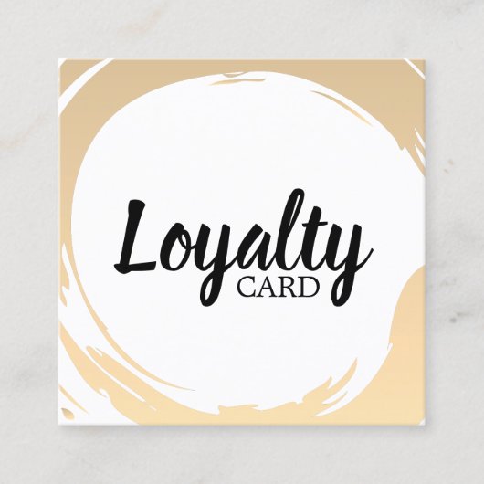Moderne Elegante Imitats Goldenes Paradies Treuekarte (Vorderseite)