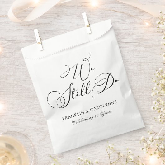 Moderne Elegante Jubiläumsfeier Geschenktütchen (Ausgeschnitten)