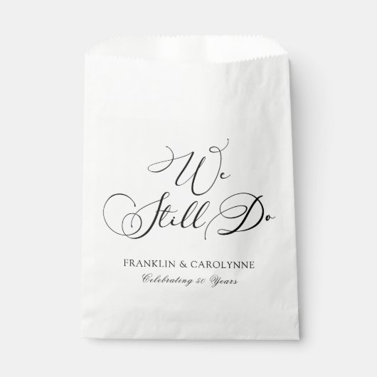 Moderne Elegante Jubiläumsfeier Geschenktütchen (Vorderseite)