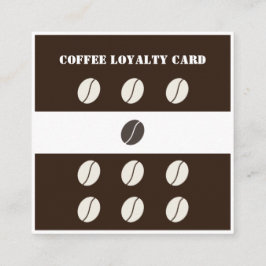 Moderne elegante Kaffeeshop-Bohnen Treuekarte
