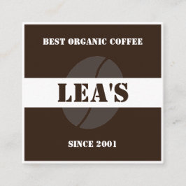 Moderne elegante Kaffeeshop-Bohnen Treuekarte