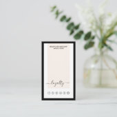 Moderne Elegante Kalligrafie Loyalität Vertikal Visitenkarte (Stehend Vorderseite)