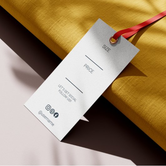 Moderne elegante Kalligrafie Script Hang Tag