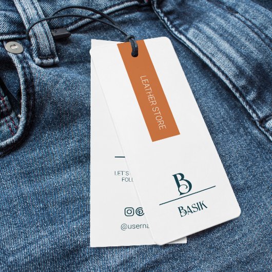 Moderne elegante Kalligrafie Script Hang Tag