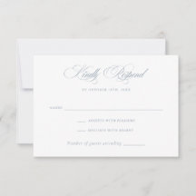 Moderne elegante Kalligrafie Script Wedding RSVP