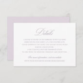 Moderne, elegante Kalligrafie-Skriptdetails für Ho Einladung (Vorne/Hinten)