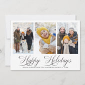 Moderne Elegante Kalligrafie Weihnachten 3 Foto (Vorderseite)