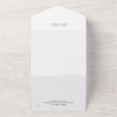 Moderne, elegante Kalligraphie - alles in einer Ei All In One Einladung (Außenbereich)