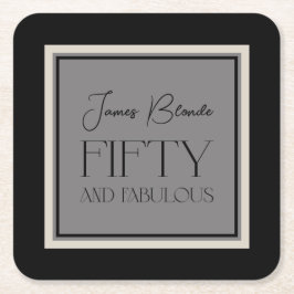 Moderne, elegante Kalligraphie, elegant und elegan Rechteckiger Pappuntersetzer