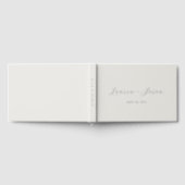 Moderne elegante Kalligraphie-Hochzeit Gästebuch (Voll)