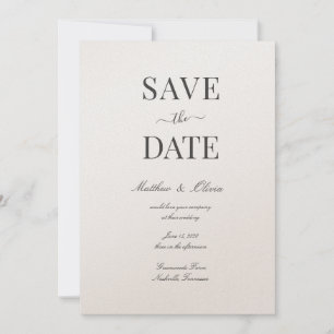Moderne elegante Kalligraphie-Hochzeit Save The Date