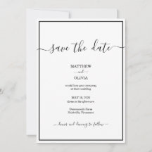 Moderne elegante Kalligraphie-Hochzeit