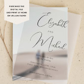 Moderne elegante Kalligraphie Hochzeitsdruckbar Save The Date