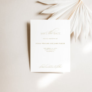 Moderne Elegante Kalligraphie Save the Date Card