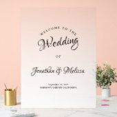 Moderne, elegante Kalligraphie-Script-Hochzeit Wil Acrylschild (Hochzeit)