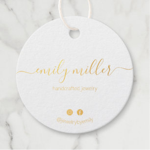 Moderne elegante Kalligraphie-Script-Juwelen Geschenkanhänger