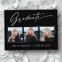 Moderne Elegante Kalligraphie Tintenschrift Grad 3 Postkarte